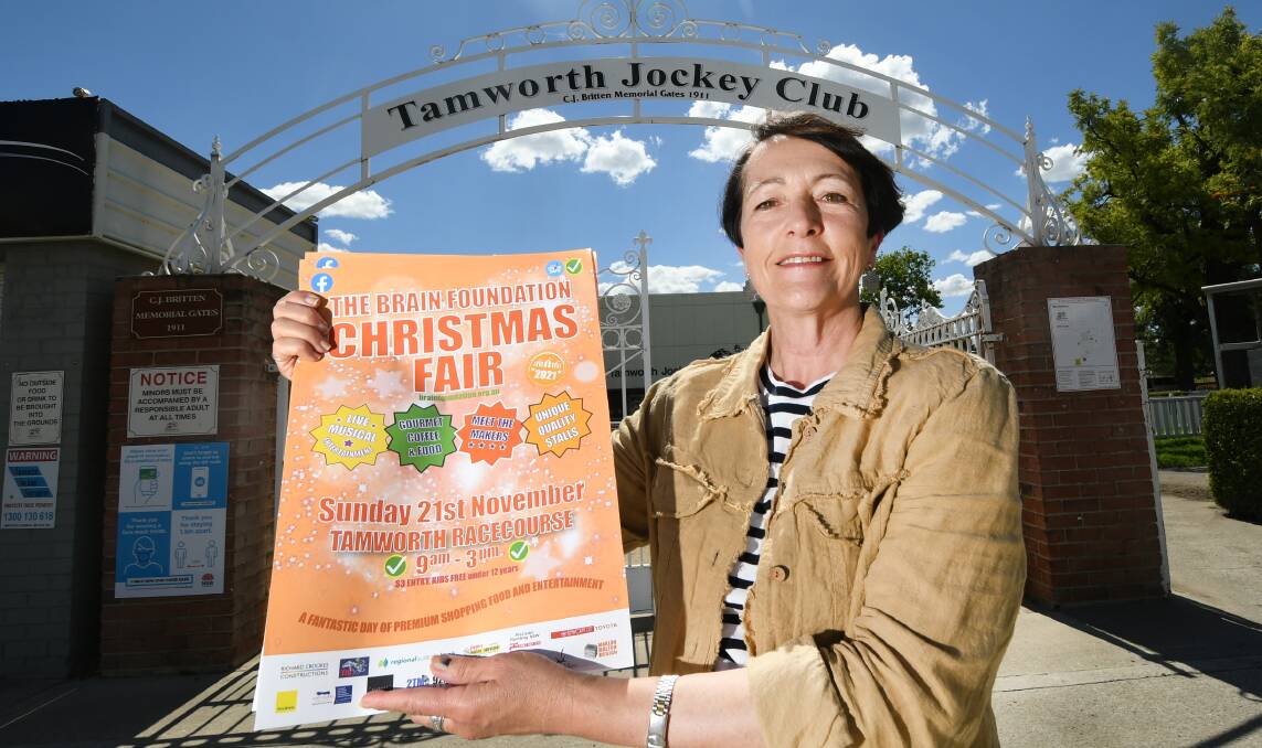 BACK ON: Brain Foundation Tamworth branch President Pip Warner is ready to welcome shoppers back to the racecourse. Photo: Gareth Gardner