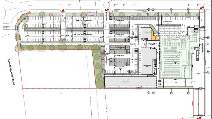 Part of the commercial centre will include a supermarket, the remaining tenancies are "unknown". Picture from development application
