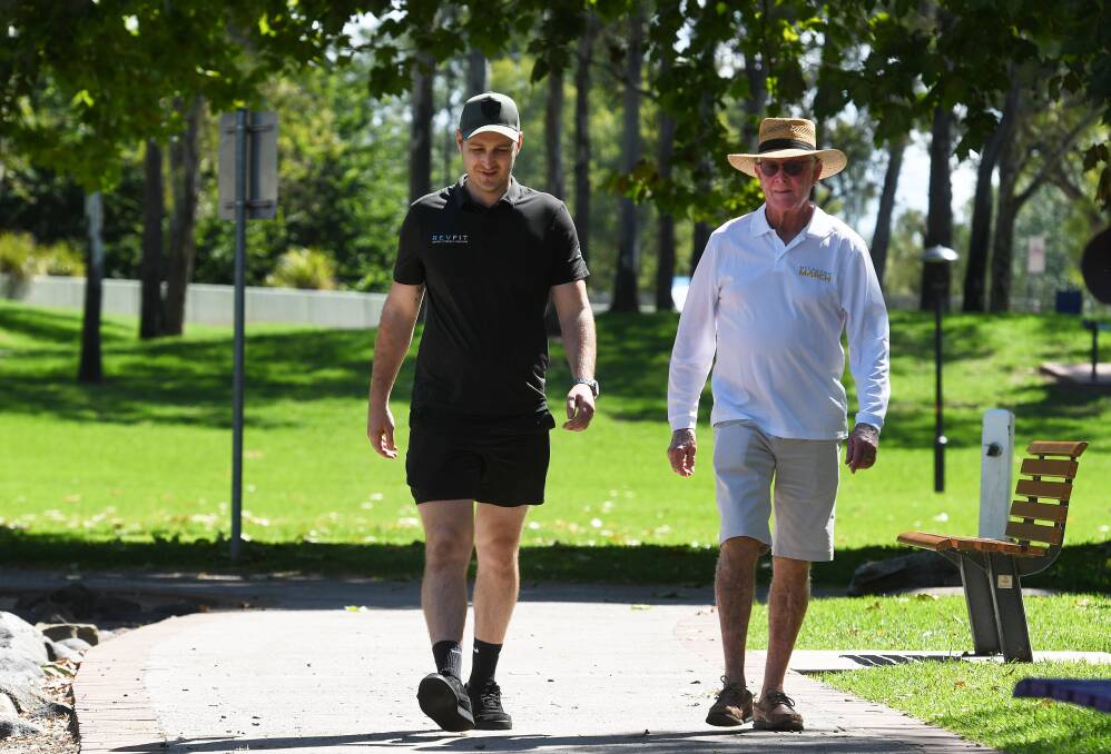 Adam Brook and Ron Carr are gearing up for the Melanoma March. Picture by Gareth Gardner