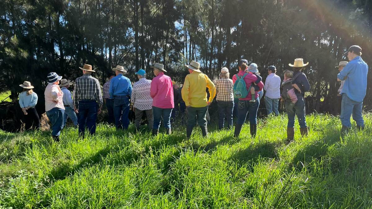 MANAGEMENT: Around 30 people attending the Landscape Rehydration in Practice event. Photo: Supplied