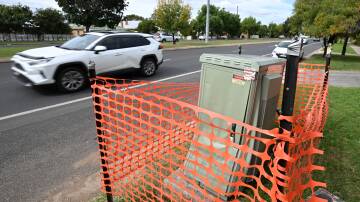 Logan Samuel Hanslow was arrested after a car crashed into an electrical box on Goonoo Goonoo Road. Picture by Gareth Gardner
