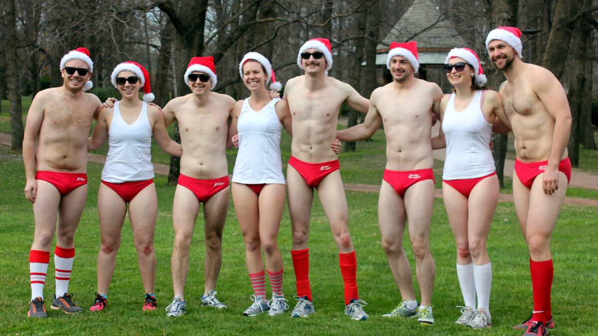 LEGACY: The Santa Speedo Shuffle has been held in Canberra for the last 10 years. Photo: Supplied