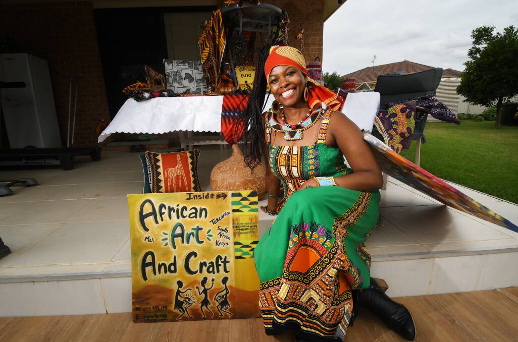 CULTURE: Owner of African Art and Craft Anjela Kyungai will bring a burst of colour to Peel Street. Photo: Gareth Gardner