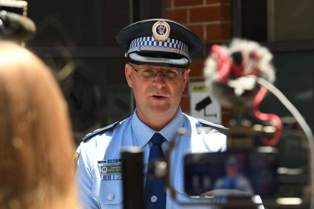 Oxley Superintendent Bruce Grassick addressed the media after the tragedy in December. Picture by Gareth Gardner