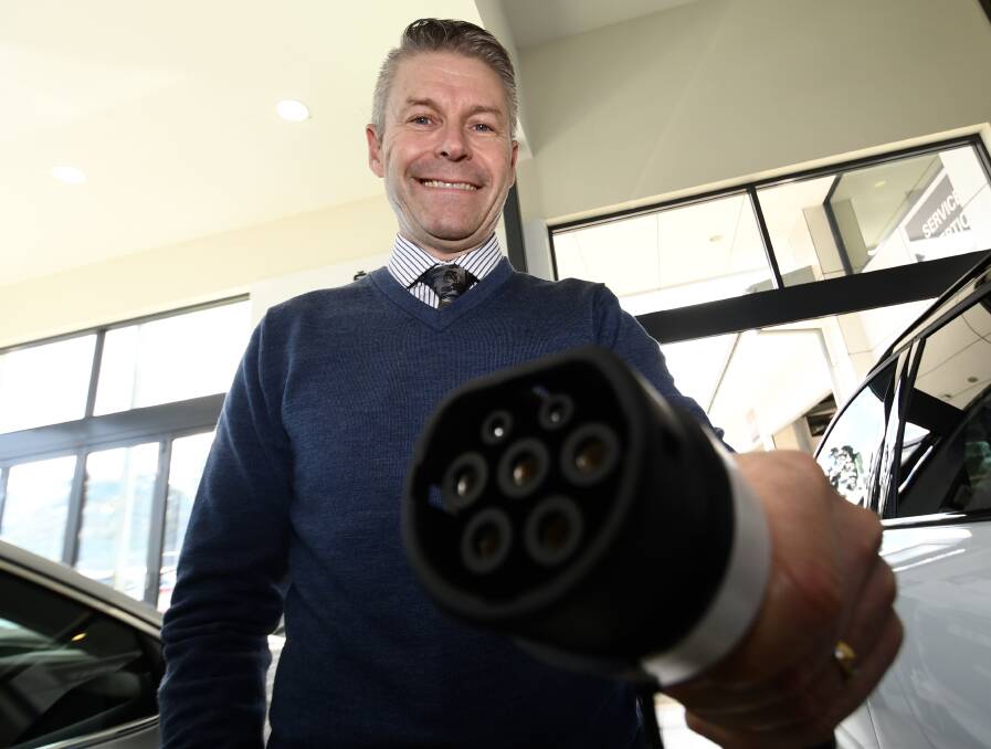 Woodleys Motors owner Mark Woodley said the uptake of electric vehicles is increasing. Picture File