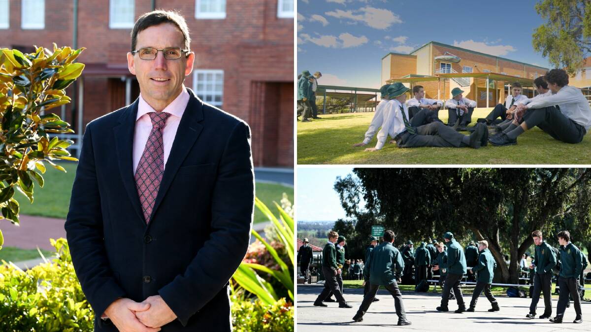 Farrer Memorial Agricultural High School principal Clint Gallagher said more students had been outdoors playing since the phone ban was introduced. Pictures supplied