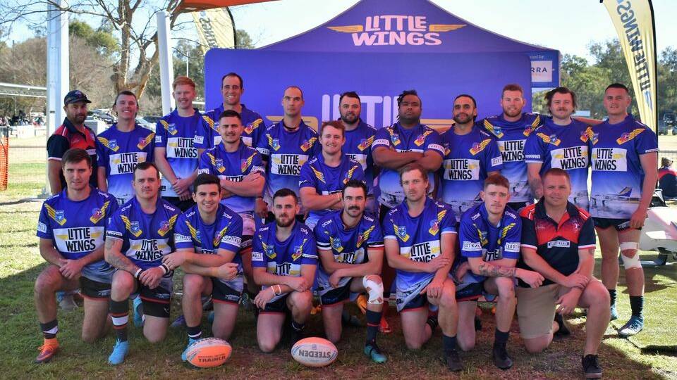 The Kootingal-Moonbi Rugby Club wore special Little Wings jerseys to show their support. Picture Supplied