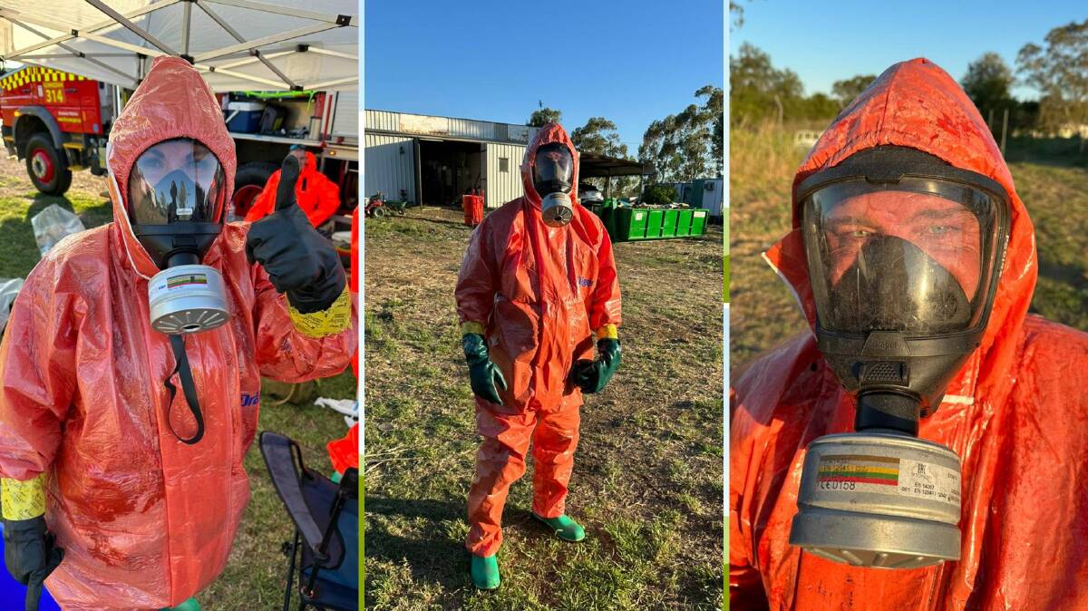 Crews from the NSW Fire and Rescue Gunnedah station attended the mercury spill in Carroll. Pictures by Fire and Rescue NSW Station 314 Gunnedah 