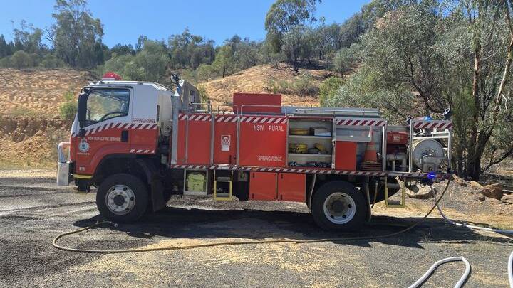 NSW Rural Fire Service crews attended the garbage truck fire between Spring Ridge and Premer. Picture by NSW RFS