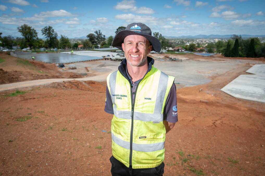 Tamworth Regional Council manager for project planning and delivery Mark Gardiner said great progress was being made despite delays. Picture by Peter Hardin