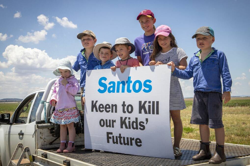 Santos' seismic testing for coal seam gas started on Monday. Picture Supplied