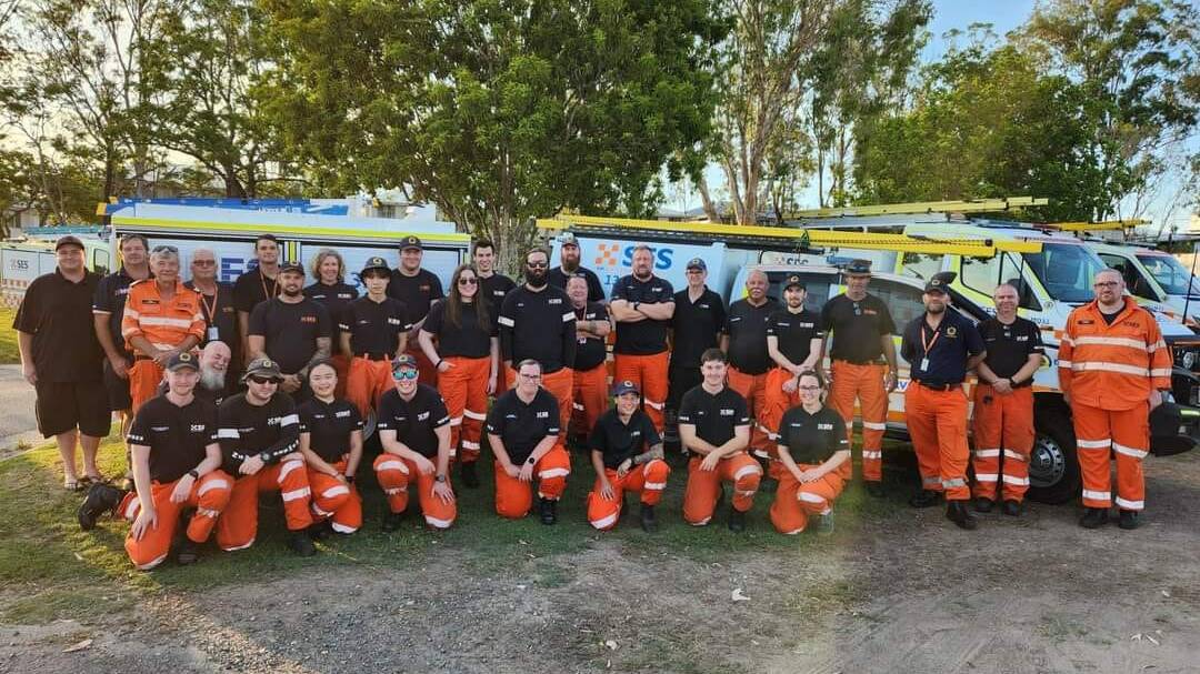 About 20 NSW State Emergency Service (SES) volunteers went to Queensland to help with the storm clean-up. Picture by NSW SES