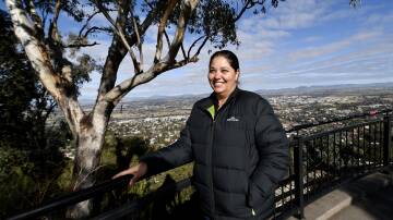 CULTURE: Tamworth NAIDOC Committee chairperson Kaliela Thornton at Oxley Lookout where the opening ceremony will be held. Photo: Gareth Gardner