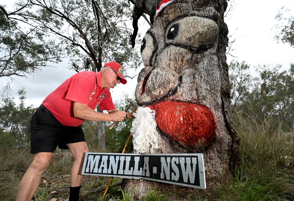 Neville Grant is determined to make sure no child in Manilla goes without this Christmas. Picture by Gareth Gardner