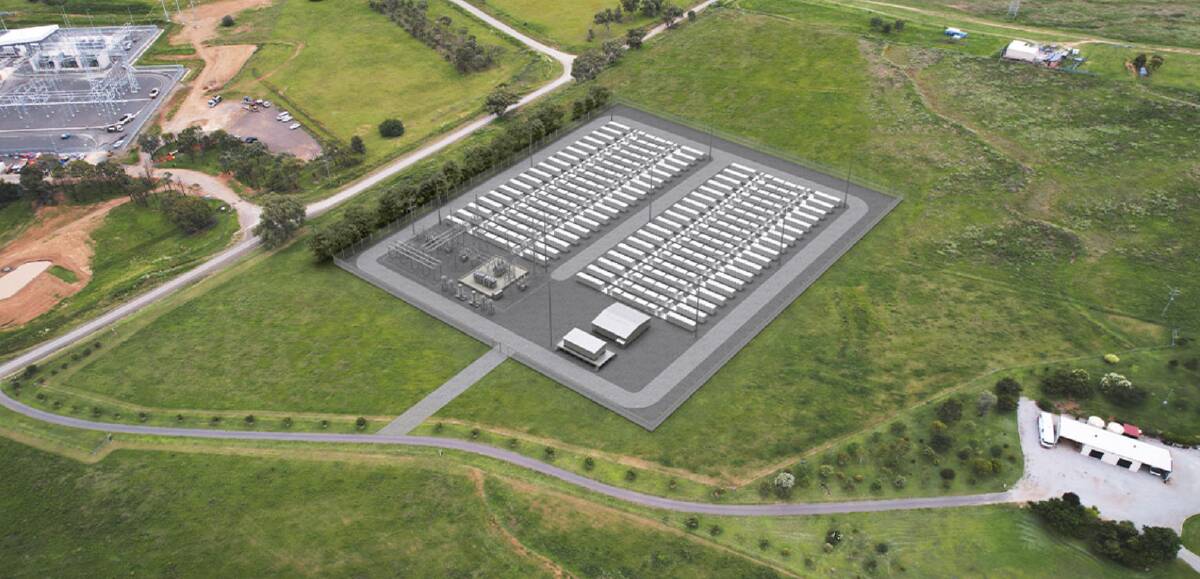The proposed Tamworth Battery Energy Storage System. Picture by Tamworth BESS