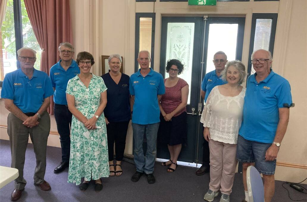 Tamworth Film and Sound Archive members Dan Alderson, Ces Ledwos, museum advisor Kim Biggs, Tamworth Regional Council manager Jodie Archer, Allan Alderson, Miranda Heckenberg, John Vickery, Tish Cunningham, and Vic Kolesnikoff, absent Ian Austin and Robyn Byrnes. Picture supplied