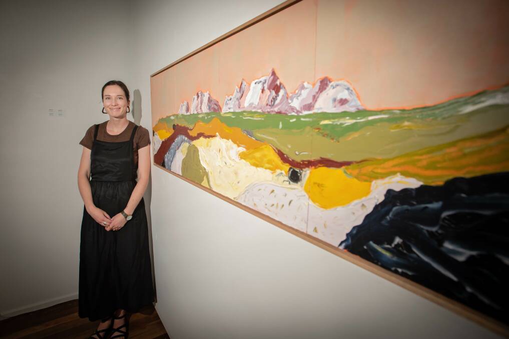 Carinya Christian School art teacher Rebekah Lukins' debut show 'And We Knew the Sky' is at Weswal Gallery. Picture by Peter Hardin