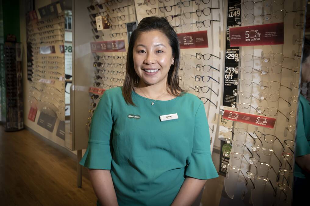 BRIDGES: Optometrist Janine Singh is part of Tamworth Specsavers' mission to reduce the gap in eye health among communities. Photo: Peter Hardin