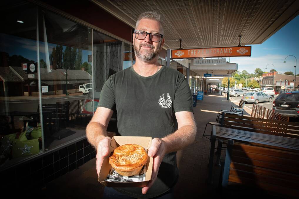 The Pie Mechanic owner Adam Hayes. Picture by Peter Hardin