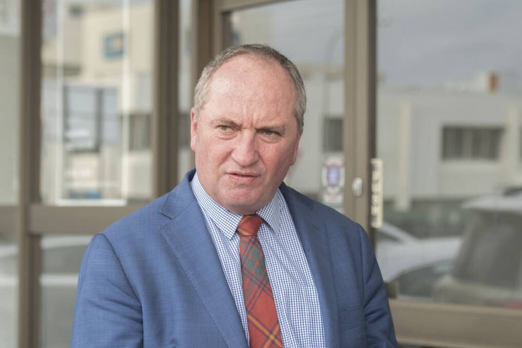 New England MP Barnaby Joyce is attempting to organise a protest in Canberra against renewables. Picture from file