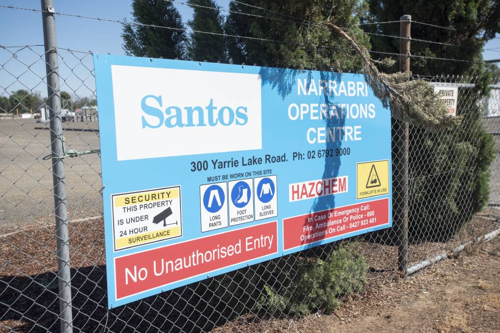 Gas company Santos plans to extend the Narrabri Gas Project into the Liverpool Plains. Picture file