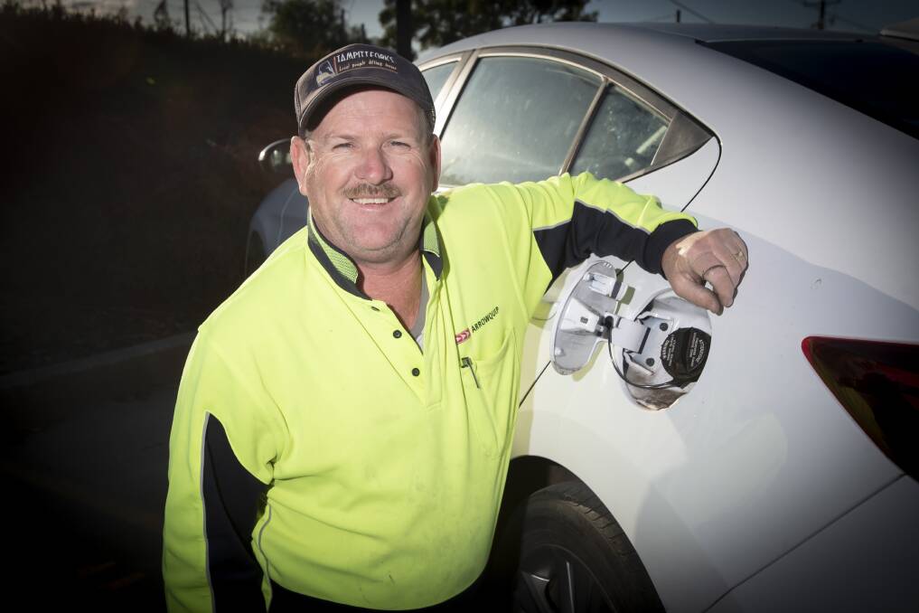 ROMANTIC: Steven Wall plans to use the $500 of fuel to finally go on the honeymoon he and his wife were forced to put off due to COVID. Photo: Peter Hardin