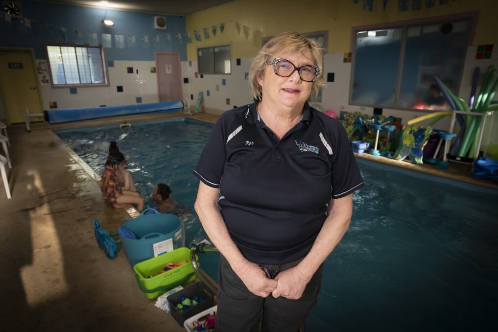 Tamworth Learn to Swim owner, manager and teacher Roslyn Lauritzen has been struggling to keep the business afloat. Picture by Peter Hardin
