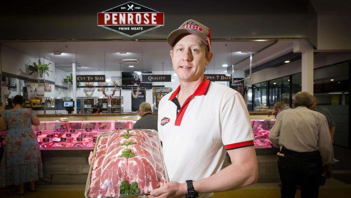 Thomas Penrose from Penrose Meats in Tamworth says they are doing what they can to adjust the retail sale. Picture by Peter Hardin