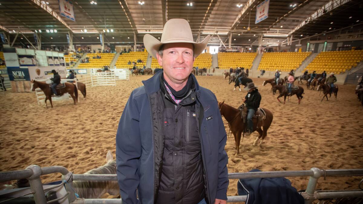 Million dollar horseman Phil Dawson is one of the best trainers in Australia, with six of his top-level Quarter Horses competing in the Futurity event. Picture by Peter Hardin