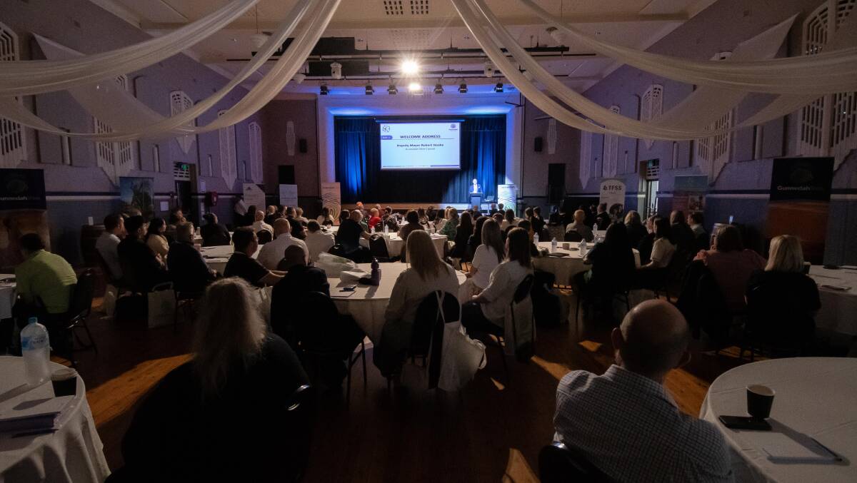 More than 100 people gathered in Gunnedah for the Crime Prevention and Community Safety Conference. Picture by Peter Hardin