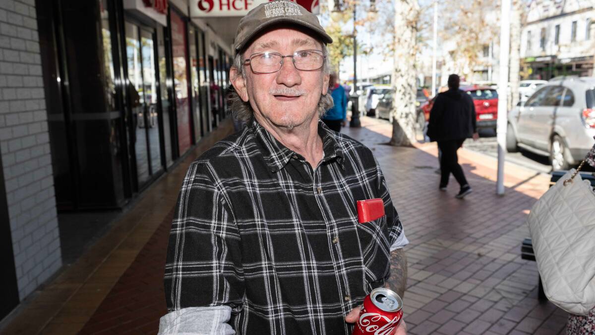 Tamworth man Gary Cooke said Anthony Albanese should be more focused on the cost-of-living crisis impacting everyone instead of a Voice to Parliament. Picture by Peter Hardin