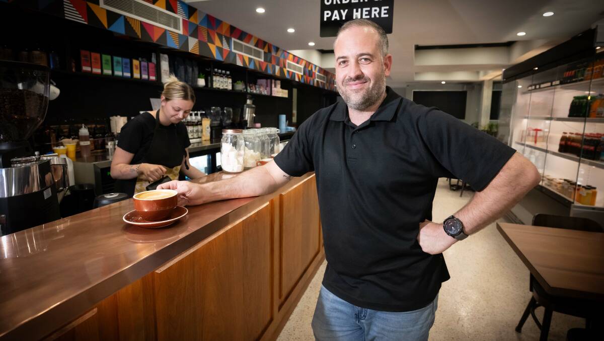 Chris Roach is the owner of the new Panela cafe which has just opened in Addimi cafe's previous spot on Peel Street in Tamworth CBD. Picture by Peter Hardin