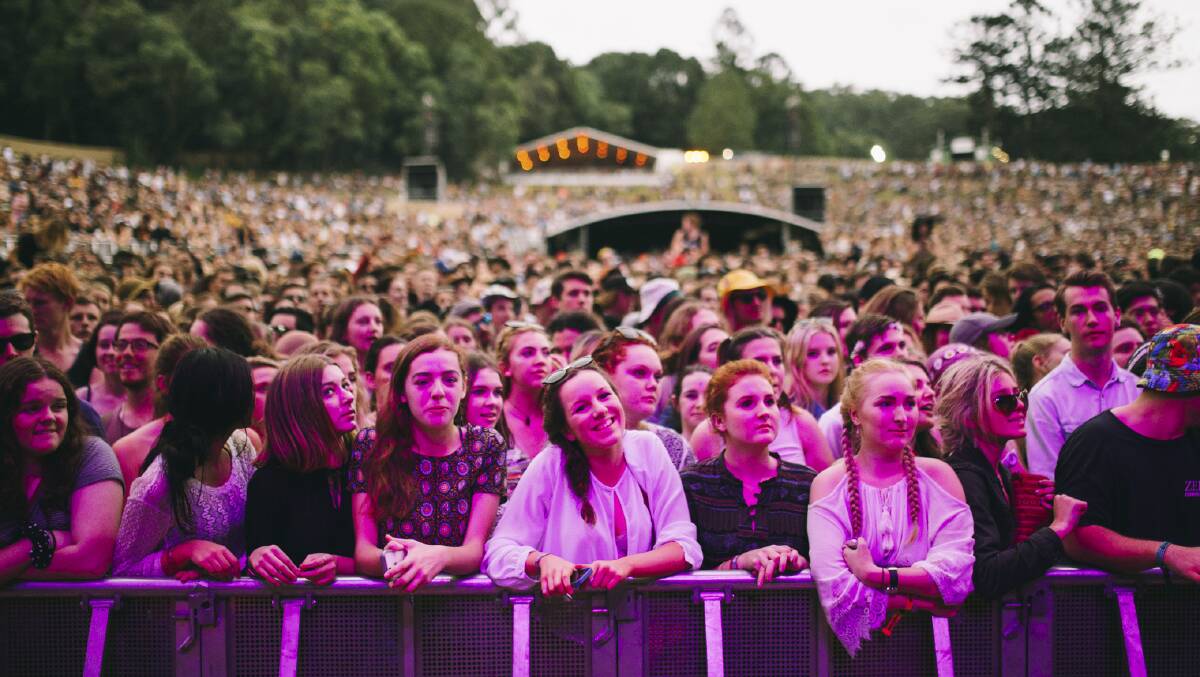 Crowds at the Splendour In The Grass festival at North Byron Parklands in 2015. File picture