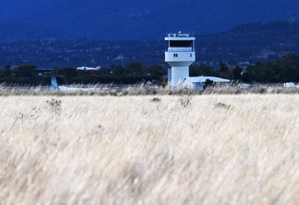From the edge of Malua Estate, planes can be seen taking off from Tamworth Regional Airport. Picture by Gareth Gardner