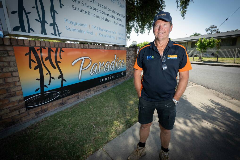 Tourist park manager of BIG4 Paradise Tamworth David Dalley says business is booming for Tamworth's accommodation industry. Picture by Peter Hardin