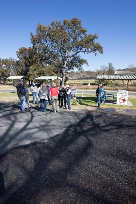 Mr Powell said the group managed to convince "dozens" of people to sign their petition against the proposed Bendemeer Solar Farm. Picture by Peter Hardin