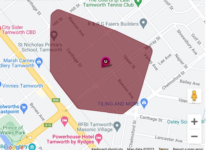 The power outage has now been contained to a smaller area in East Tamworth, where 93 homes are still affected. Picture supplied by Essential Energy
