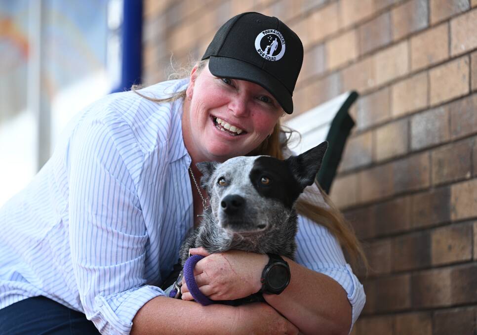 Tamworth veteran Kate Ponto with her assistance dog Pepper. Picture by Gareth Gardner