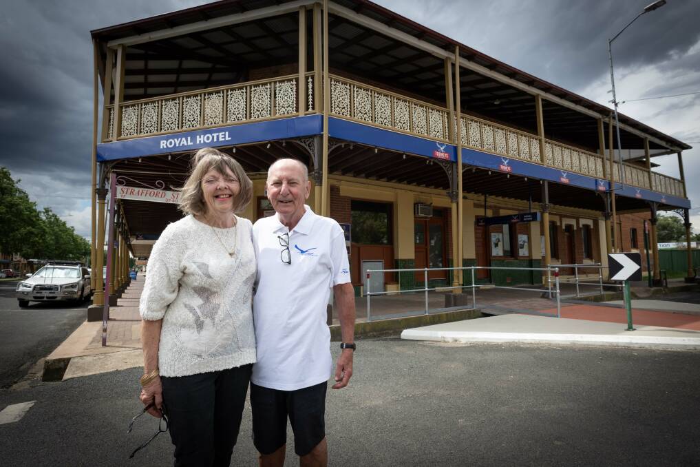 Vicki and Tom started running The Royal Hotel 31 years ago and became its owners 10 years later. Picture by Peter Hardin