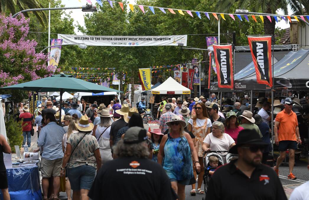 The 2023 country music festival attracted around 40,000 people in total, with 30,000 moving through the CBD each day. File picture by Gareth Gardner