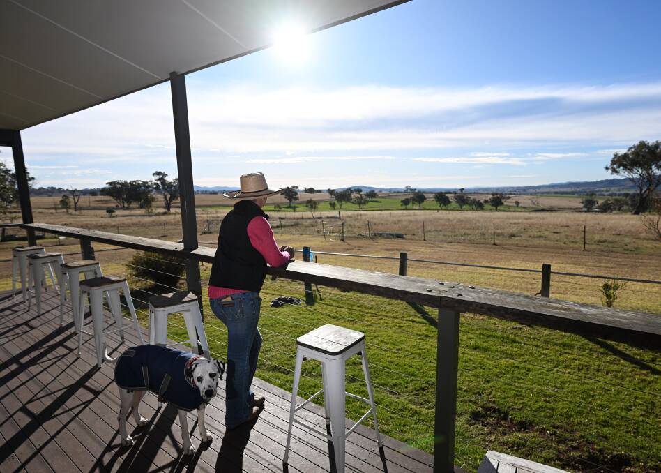 Loomberah resident Liz Crowe is worried the construction of the Middlebrook Solar Farm will put her children in danger. Picture by Gareth Gardner