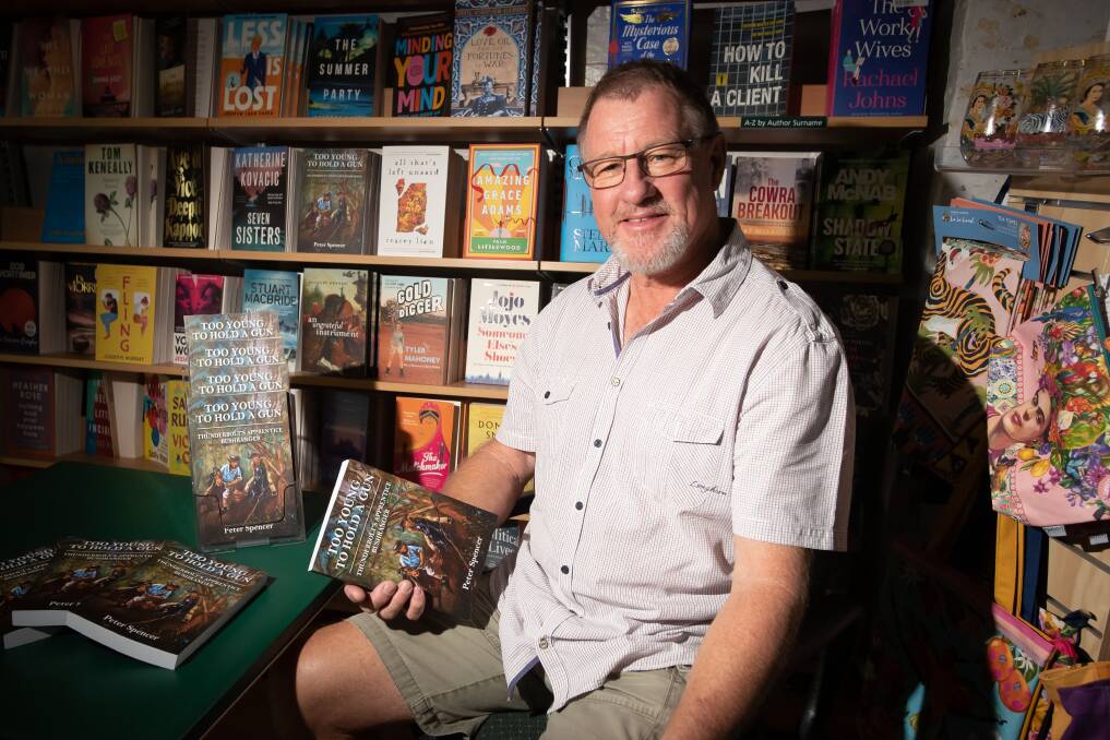 Author Peter Spencer will be signing copies of "Too Young to Hold a Gun" at the Visitor Information Centre in West Tamworth on Wednesday March 29 and again at Collins Booksellers on Peel Street on Thursday March 30. Picture by Peter Hardin