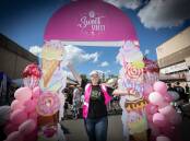 Council events officer Melissa Millsteed at the opening of Sweet Street on Sunday, April 7. Picture by Peter Hardin