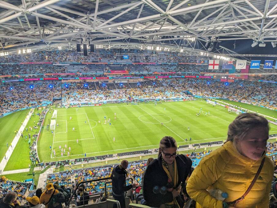 The Matildas took on England's Lionesses in the FIFA Women's World Cup semi-final in front of more than 75,000 fans at Stadium Australia on Wednesday, August 16. Picture by Jonathan Hawes