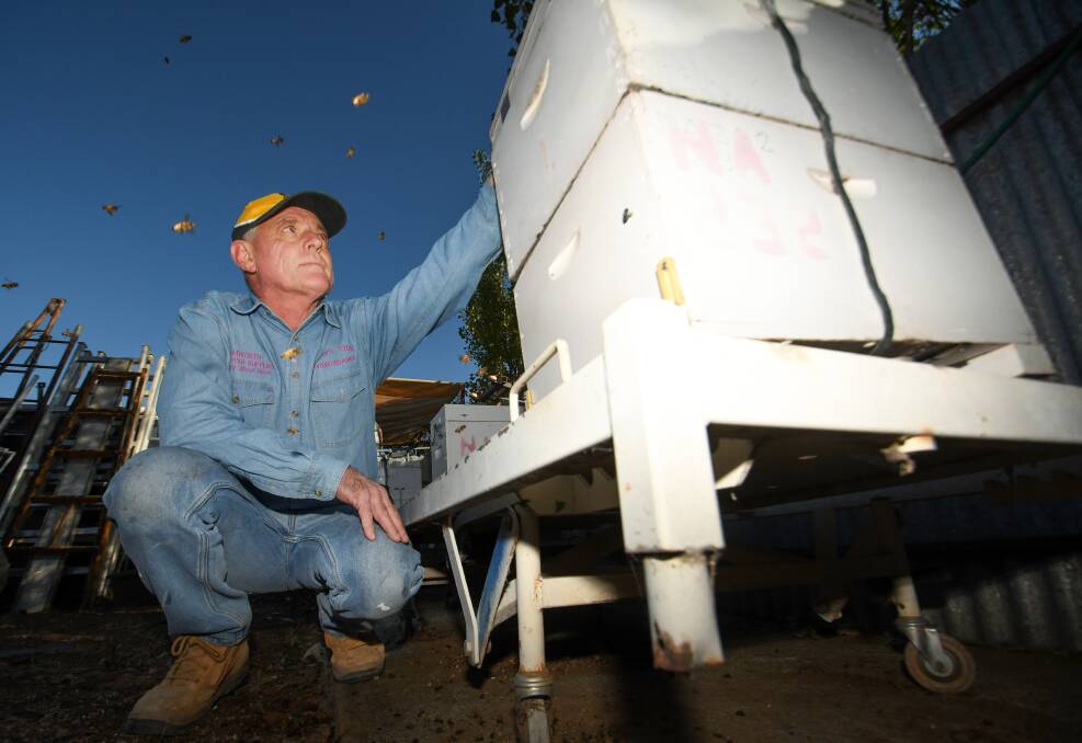 Owner of Tamworth Beekeeping Supplies Tony Bradbury. Picture by Gareth Gardner