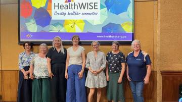 HealthWISE's RAC leadership team consists of Care Navigators Susan Glas, Sue Manttan, and Melissa Lokan, Integrated Care Manager Anne Williams, Program Officer Tess Lockyer, Team Leader Sue McGuire, and Care Navigator Trish Orchard (Absent Angela Tallon, Anne Galloway and Michelle Wong). Picture supplied by HealthWISE