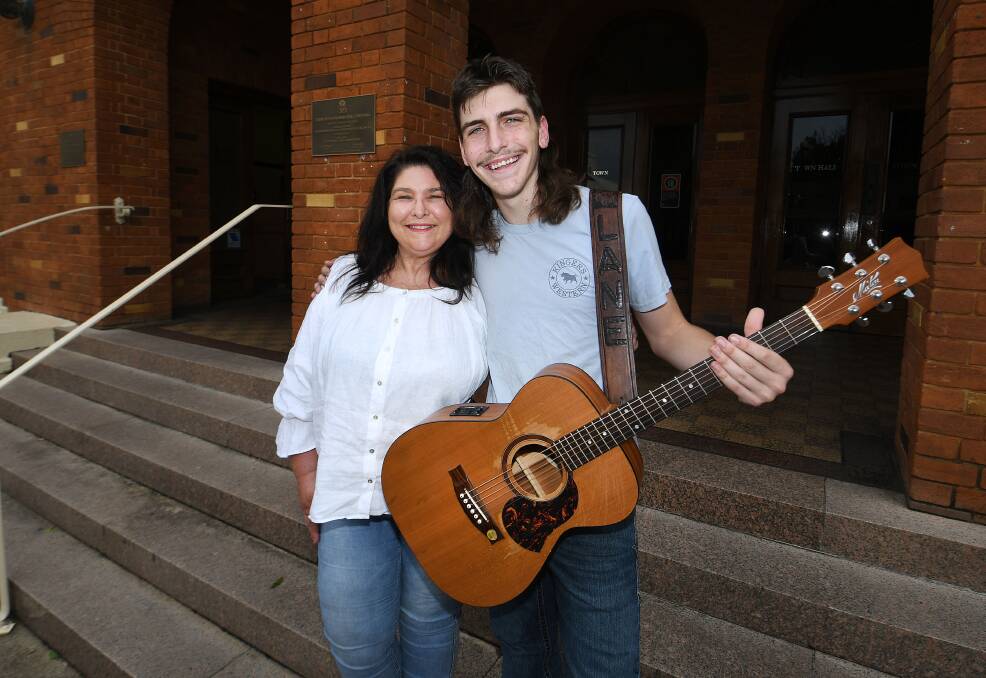 Country Music Coordinator Cheryl Brown and musician Lane Pittman are excited for Tamworth's Hats Off to Country music festival. Picture by Gareth Gardner