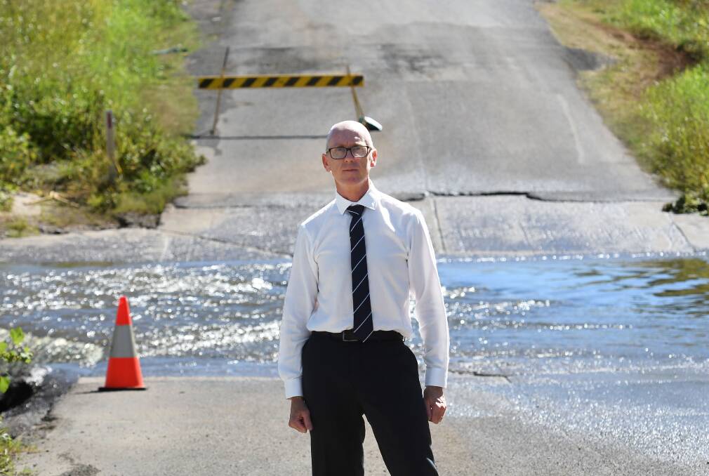 Tamworth Regional Council Transport Operations Manager Murray Russell says motorists must stop ignoring road closure signs on Davidsons Lane as parts of it are currently unsafe. Picture by Gareth Gardner