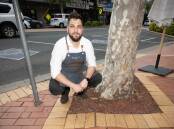 Co-owner of Sonny's Bakery and Café Anthony Daniels says if council is going to put rates up the least they can do is maintain Tamworth's roads, especially in the CBD. Picture by Peter Hardin