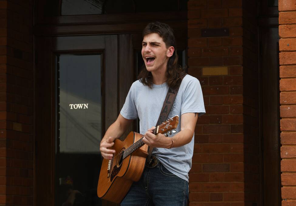 Year 12 student and rising country music star Lane Pittman said his friends and family keep him humble. Picture by Gareth Gardner